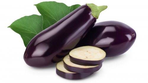 Eggplant,Or,Aubergine,Isolated,On,White,Background,With,Clipping,Path